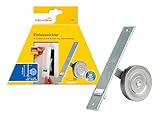 Schellenberg 11400 Rolladen Gurtwickler Unterputz, 21,5 cm Lochabstand, Einlasswickler System Maxi, verzinkt