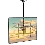 TV Deckenhalterung, verstellbar und neigbar – Für die meisten 43-86 Zoll Fernseher, Full-Motion Deckenhalterung, trägt bis zu 60 kg, VESA 600 x 400 mm