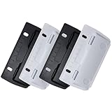 4PCS Mini Taschenlocher zum Einheften, Tragbarer Locher für Ordner, Locher Klein mit 12 cm Skala, Taschenlocher Für Ordner für A4Papier,Lesezeichen, Ordner, Haftnotizen(Weiß+Schwarz)