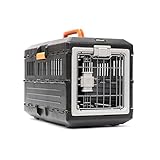 Mirapet USA Transportbox für Haustiere, faltbar, für kleine und mittelgroße Haustiere, Katzen, Hunde, Welpen, Kätzchen, klein, schwarz