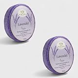 Handgemachte Lavendel-Schwammseife – Natürliche & Vegane Pflege für Gesicht & Körper | Sanftes Peeling & Entspannung | Beruhigender Lavendelduft | 2er-Pack (Lavender)