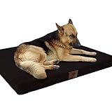 American Kennel Club Orthopädische Kistenmatte, 106 x 68 cm, Schwarz, AKC 6470- Schwarz