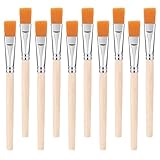 10 Stück Flache Pinsel Acryl Pinsel Kleine Pinsel Kleine Künstlerpinsel Flache Borstenpinsel Detail Pinsel Künstlerpinsel Paint Brush für Anfänger, Künstler und Gemälde Liebhaber