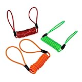Yardwe 3 Stück Bremsscheibenschloss Mit Alarm Professionelle Anti Diebstahl Sicherheitslösung Aus Stahlband Und Stahlkabel Mit Schlaufen Für Fahrräder Und EBikes
