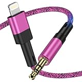 kigpozi Aux Kabel,Aux kabel iphone auto iphone Aux adapter- 1M light-ning auf klinke für iPhone14/13/12/11 Pro/10/8/plus/X/XS/XR/SE zum Anschluss an externe Lautsprecher, Autoradio, Kopfhörer