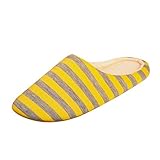 Hsternexy Damen-Hausschuhe-39-Sommer, Hausschuhe Herren Winter Flauschige rutschfeste Filzpantoffeln Outdoor/Indoor Plüsch Warm Gefüttert Pantoletten Bequeme Unisex Flache Slippers