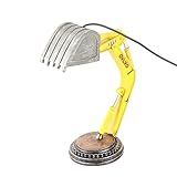 Riuulity Bagger-Nachtlicht, Bagger-Schreibtischlampe mit USB-Ladeanschluss, Weiches LED-Licht für Kinderzimmer, Kunstharz (Fotofarbe)