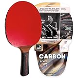 Donic-Schildkröt Carbon Tischtennisschläger Waldner 5000 | Carbon-Holz in Premium-Qualität | ITTF Belag | konkaver Griff | Profi Wettkampf Tischtennis-Schläger
