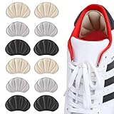 BDEPSTR 6 Pairs of Invisible Heel Pads to Prevent Slips & Blisters, Heel Protection, Heel Cushion, Gel Non-Slip Insoles for Too Large Shoes & Boots, Shoe Filler, Heel Protector Pads Against Blisters-A