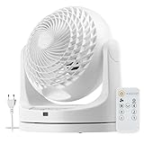 Iris Ohyama Woozoo, 23m², Ventilator, Weiß, 3 Geschwindigkeiten, Fernsteuerung, Oszillierend, leise, Table Fan, Tischventilator, Lüfter, Bodenventilator, tragbarer, Portable, Cooling, PCF-MKC18