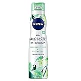 Nivea 1er Pack Body Mousse Cucumber Touch x Matcha Tea, für trockene Haut, (1 x 200ml)