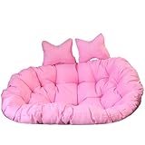 Hängematten-Schaukelkissen, Doppelei-Stuhl-Kissen für luxuriöses Outdoor-/Terrassen-Loveseat-Hängeschaukel, waschbar, Schaukelstuhl-Kissen