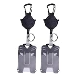 Kuuleyn 2 Pcs Retractable Badge Holder, With Card Holder,with Badge Reel Anti Lost Multifunctional Id Card Holder for Work Office Nurse Teacher Student