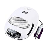 Elektrisch für Gelnägel, 3 in 1 Doppellichtquelle Nagel Fräsmaschine Nail Drill Nagelfräser Set mit LED-Anzeige 23*29,5*10cm