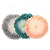 Beavorty 3 Stück Weiche Badeschwämme aus Netzmaterial Bunter Dusch rückenschrubber Sanfter Peeling ball für Schonende Hautreinigung und Reichhaltigen Schaum Langlebig und Praktisch für
