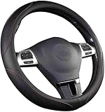 XIZHID Auto Lenkradbezug für Tesla Model Y 2020-2024, Mikrofaser-Ledermaterial Auto Zubehör Lenkradhüllen Lenkradschutz in Größe 38-39cm Autozubehör Innenraum