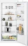 Siemens KI41RNSE0 iQ100 Einbau-Kühlschrank Schleppscharnier, 122.5 x 56 cm, 204 L Kühlen, LED Beleuchtung für gleichmäßige Ausleuchtung, freshBox für Obst-Gemüse