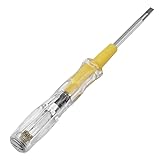 10 Stücke Phasenprüfer Schraubendreher, 100V-500V Spannungsprüfer Schraubendreher, Stromprüfer, Fasenprüfer, Robuster Elektriker-Schraubendreher mit Taschenclip, 135 mm Länge, für Haushalt Baustelle