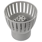 Volakebeing Koi-Teich-Abfluss-Skimmer mit verstellbarer Höhe und Schwenkwinkel, Kunststoffteich für Laubfilter und Wasserschmutzentferner für den Außenbereich, Garten, Fischteich, Wasserkontrolle (50