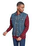Urban Classics Gr. S Herren Denim Vest TB 514 Regular Fit - Blau (denimblue 319) - L