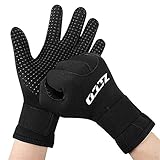 ZCCO 3mm / 5mm Neoprenhandschuhe Anti-Rutsch-Neoprenanzug Tauchhandschuhe mit verstellbarem Riemen für Männer Frauen(G5-S)