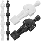 Supvox 10 Stück Teiliges Tischfußball Ersatzspieler mit Armbesetzten Figuren in Schwarz Weiß Realistisches Mini Fußballspiel Zubehör für Kickertisch Verbessert Koordination und