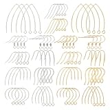 UNICRAFTALE 80 Stück 10 Größen 2 Farbe Edelstahl Ohrringhaken Ohrdraht Mit Schlaufe Hypoallergener Ohrring Selber Machen Set Französischer Ohrring Haken Für Schmuck Ohrringe DIY Herstellung