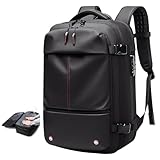 Airpack Backpack-Expandable Backpack Vacuum with Pump, Airback Bags with Anti Theft Lock,Vacuum Compression Bag for Travel, Business and College,Suitable for Men and Women