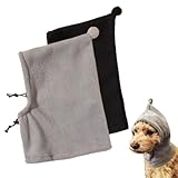 XURJUMI 2 Stück Hundemütze, Hundewarme Kopfbedeckungen, Winter Haustier Schal, Kostüm Hund, Hunde Geschenke, Hunde Warm Halten Zum Wandern und Camping