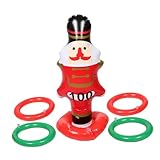 CORHAD Ring Spielzeug Luftwurfspiel Neujahrs-Wurfspielzeug für draußen Weihnachtsfeierzubehör jucarii pentru copii hühner Spielzeug aufblasbarer Ringwurf Weihnachtsfeierspiel PVC