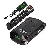 ZEHNDER HX 2600 Mini - Full HD DVB-S2 Receiver I externer IR Sensor mit LED Display I 2 in 1 Fernbedienung I USB Media Player I 12V Netzteil ideal für Camping