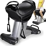 Indoor-Reitmaschine, 120W 3D Simuliertes Reitfitnessgerät, 5 Geschwindigkeiten, 120kg Tragfähigkeit, Mit LCD-Display, Für Taille, Beine, Hüften