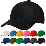 4sold Baseball Cap Baumwolle, Unisex Baseballkappe Herren Damen, Verstellbar Einheitsgröße, Sonnenmütze, Leicht & Atmungsaktiv, Sport Freizeit Outdoor
