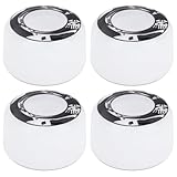 Keenso Skateboard Rollen, 4 Stück/Set 54mm Skateboard 75-85A Härte PU Skateboard Ersatzräder(Weiß mit Muster)