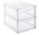 Sundis Orgamix Schubladenbox 2 Schübe, , transparent, A4 (36 x 26 x 25.5 cm)