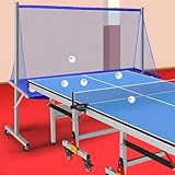 Ping Pong Tischtennisball Fangnetz - Professionelles Fangnetz für jeden Tisch 183 bis 203 cm - Trainingsgelände Ballsammler - Rollnetzhalter