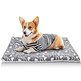 Nobleza Hundematte, Hochwertige Flanell Fleece Hundebetten Softe und Warme, Hand Waschbare und Maschinenwaschbare Verdickte Haustiermatten, Hundedecke für Katzen und Hunde 70 × 55 cm