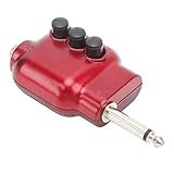 Gitarre Vorverstärker Mini Vorverstärker Impedanz -Matching -Funktion Akustikgitarren 6.35 mm Stecker rot