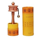 Authentische tibetische Handgebetsmühle – lindert Stress und Angst, perfekt für buddhistische Meditationspraxen
