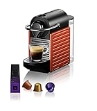 Krups XN3045 Nespresso Pixie Kaffeekapselmaschine | 1260 Watt| Wassertankkapazität 0,7l |Pumpendruck 19 Bar | Kompaktes Design| Farbe Rot