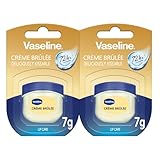 Vaseline Lip Therapy 7G Crème Brûlée | Pflegender Lippenbalsam für optimale Feuchtigkeit | 2x7g (Crème Brûlée (2er Pack))
