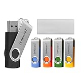 Intenso Office Line USB Stick 5X 64 GB | Super Speed USB-A 3.2 Speicherstick mit bis zu 70 MB/s | 5 Farben mit Metallbügel & Beschriftungsetiketten: Amazon.de: Computer & Zubehör
