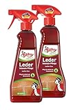 POLIBOY Leder Intensiv Pflege - Farblose Lederpflegecreme für Glattleder - 2x 375ml