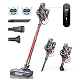 WLUPEL Kabelloser Staubsauger, 33 kPa Stick Staubsauger, 400 W leistungsstarker Handstaubsauger mit LED-Touch-Display, 55 Minuten Laufzeit für Tierhaare, Teppiche und Hartholzböden (Hero 8 Pro)