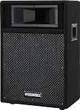 McGrey PA-110 10/2 Passive DJ PA Lautsprecher Box (2-Wege, Trapezform, 50/100/200 Watt RMS/Musikleistung/Peak, 10' Speaker, 2' Piezo-Hochtöner, SPK- und 6,35 mm Klinkenanschlüsse) schwarz