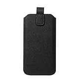 Schützende Handytasche -Sleeve mit Magnetverschluss, 4.7', Schwarz (geeignet für Samsung, Apple, Huawei, Sony, LG, Nokia, etc.)