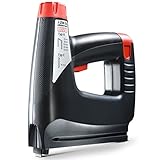 Novus Akku-Tacker J-214 im Koffer, Elektrotacker, 3.6 V Akku, LED-Arbeits-Licht, Schlagkraftregelung, Unterlademechanik
