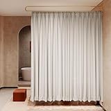 D Trennwand Gardinenstange Wandmontage Sichtschutz Trennwand für Salon Gesundheitszentrum Wohnzimmer Stilvoll verstellbar Einfache Installation