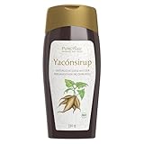 Yacon Sirup Bio (Vegan) Yaconsirup Bio Sirup ohne Zucker, Natürlicher Flüssiger Zuckerersatz mit Ballaststoffen Inulin Fiber Sirup - 100% Naturprodukt - Yukon Sirup | PureRaw 330g