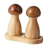 Fzzuzdlap Multifunktionale, Pfeffermühle, Pfeffermühle Aus Massivem, Mahlflaschen-Set für Meersalz und Schwarzen Pfeffer
